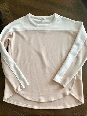 Cable & Gauge Two tone Colorblock Soft Oversized Lightweight Sweater XS